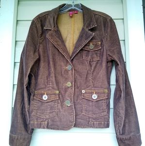 SO Corduroy Jacket Brown Sz XL
